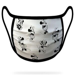 Disney Minnie black & white adult face mask L